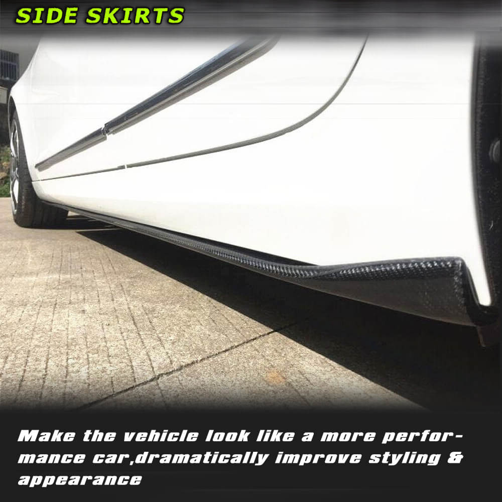Fits for Cadillac ATS Sedan Carbon Fiber Side Skirts Extension Factory Outlet