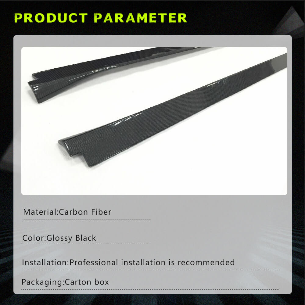 Fits for Cadillac ATS Sedan Carbon Fiber Side Skirts Extension Factory Outlet