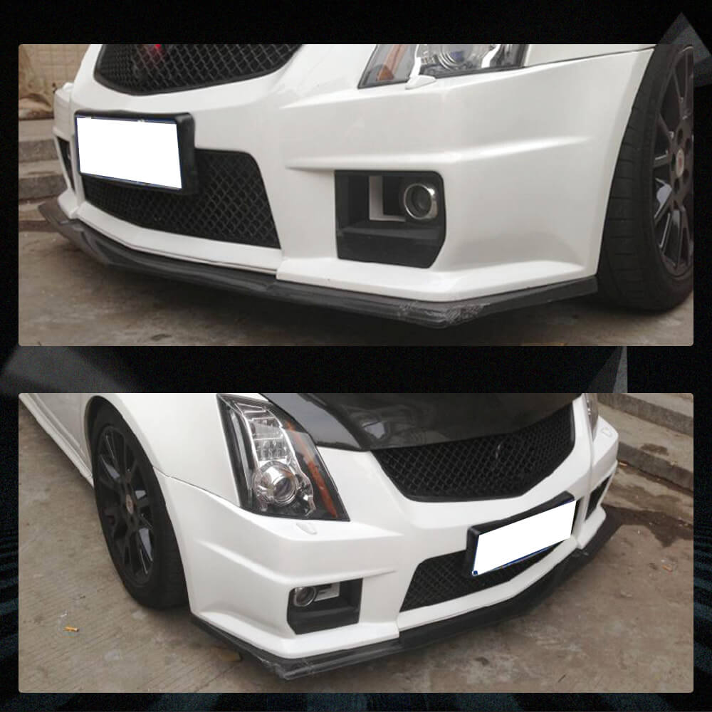 Fits for Cadillac CTS-V 09-15 Carbon Fiber Front Bumper Lip Factory Outlet