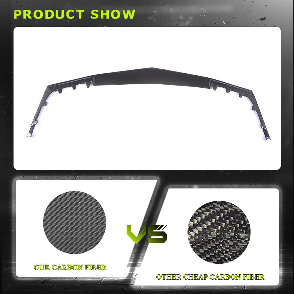 Fits for Cadillac CTS-V 09-15 Carbon Fiber Front Bumper Lip Factory Outlet