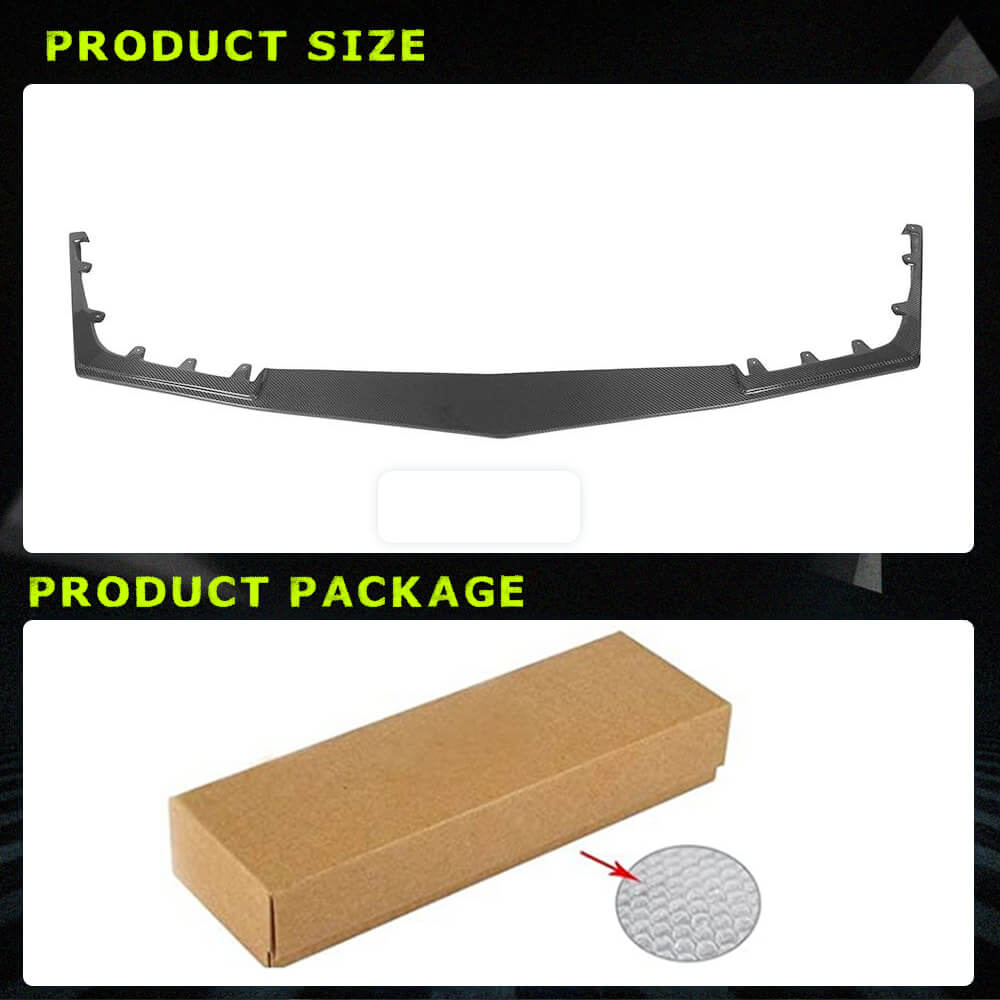 Fits for Cadillac CTS-V 09-15 Carbon Fiber Front Bumper Lip Factory Outlet