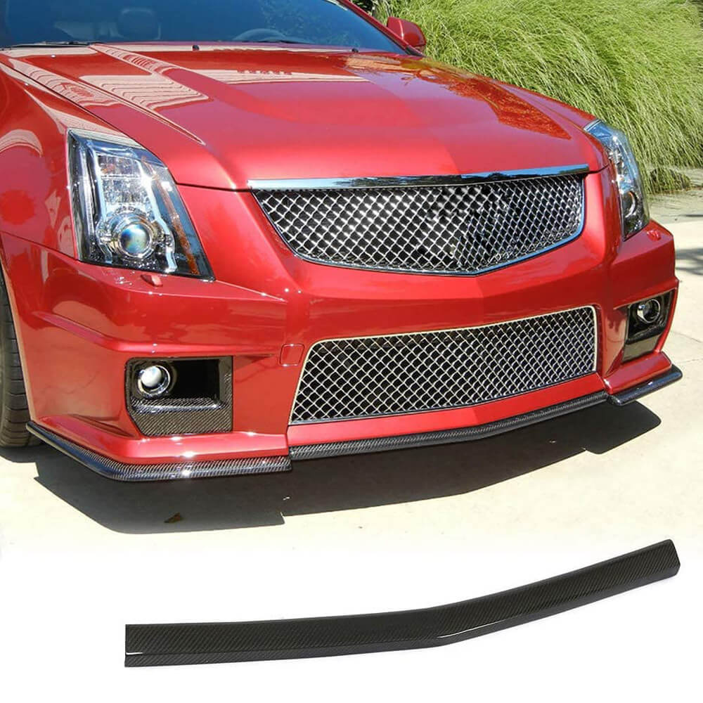 Fits for Cadillac CTS-V Coupe 09-15 Carbon Fiber Front Bumper Lip Factory Outlet