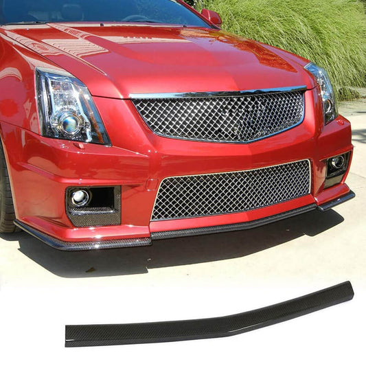 Fits for Cadillac CTS-V Coupe 09-15 Carbon Fiber Front Bumper Lip Factory Outlet