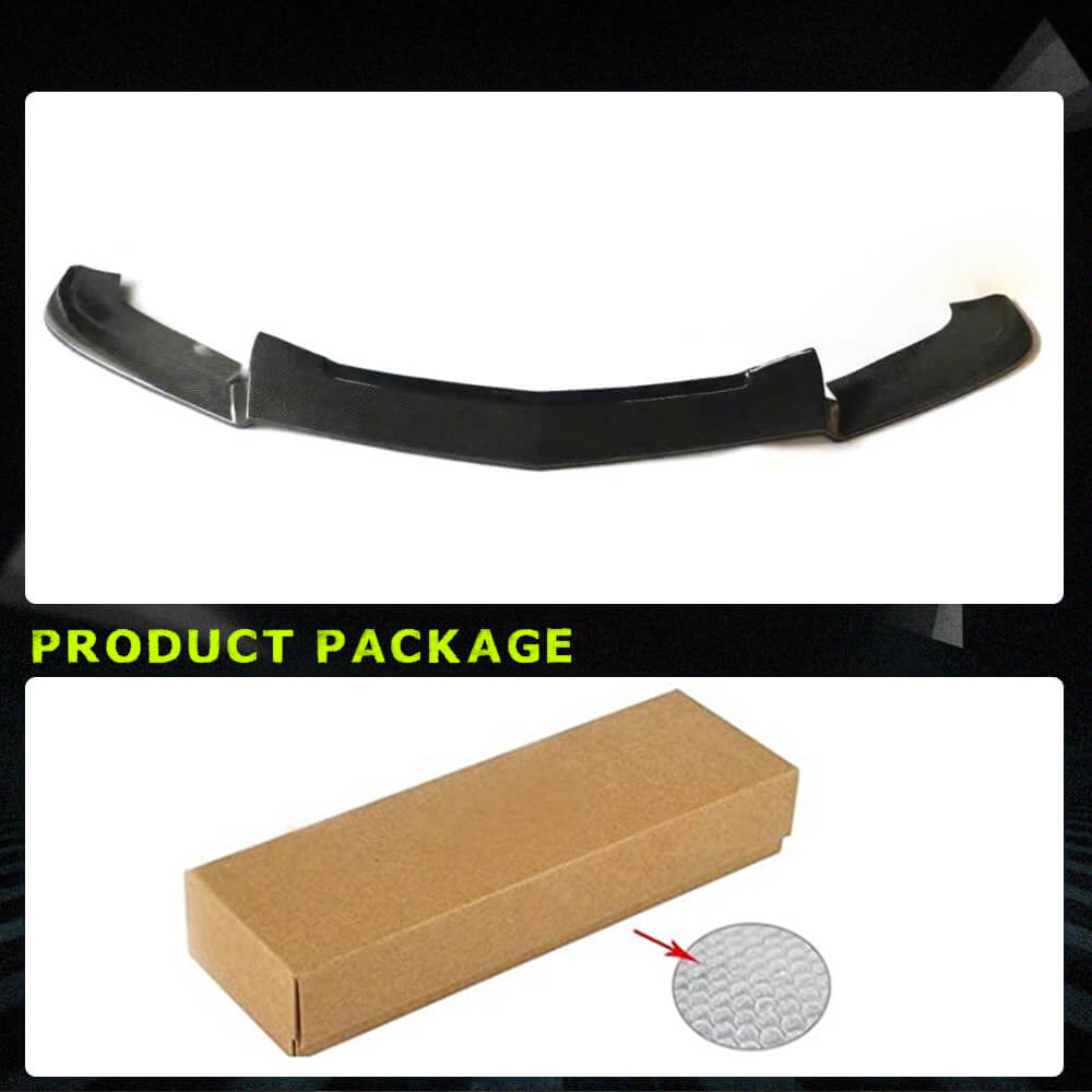 Fits for Cadillac CTS-V Sedan 16-19 Carbon Fiber Front Bumper Lip Chin Spoiler Splitter Factory Outlet