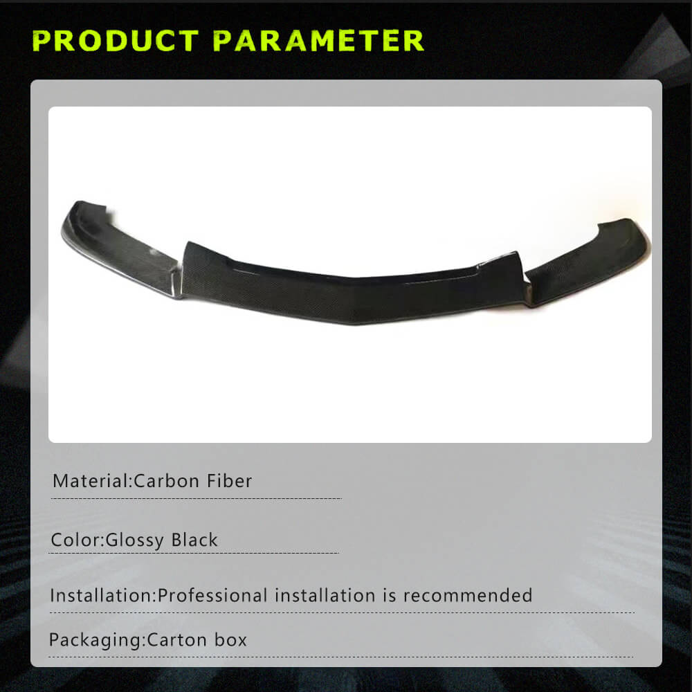 Fits for Cadillac CTS-V Sedan 16-19 Carbon Fiber Front Bumper Lip Chin Spoiler Splitter Factory Outlet
