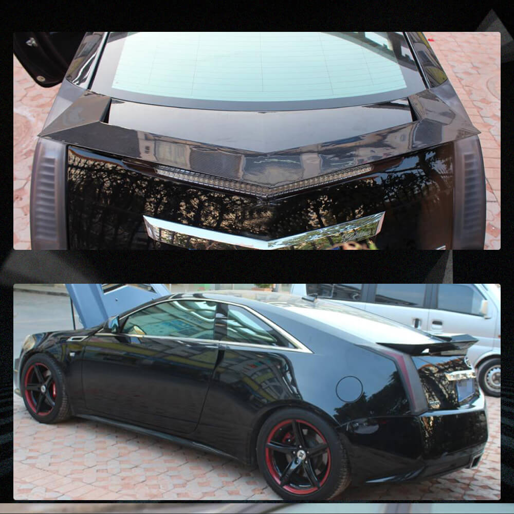 Fits for Cadillac CTS Coupe 11-15 Carbon Fiber Rear Trunk Boot Spoiler Wing Lip Factory Outlet