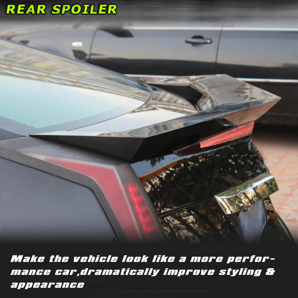 Fits for Cadillac CTS Coupe 11-15 Carbon Fiber Rear Trunk Boot Spoiler Wing Lip Factory Outlet