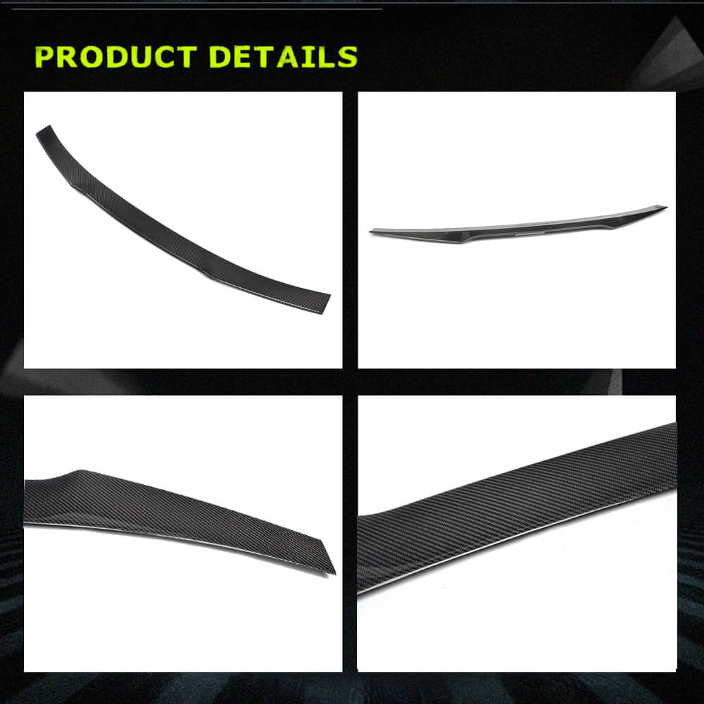 Fits for Ford Mustang GT Coupe V6 V8 Shelby GT350 2015-2017 Carbon Fiber Rear Spoiler