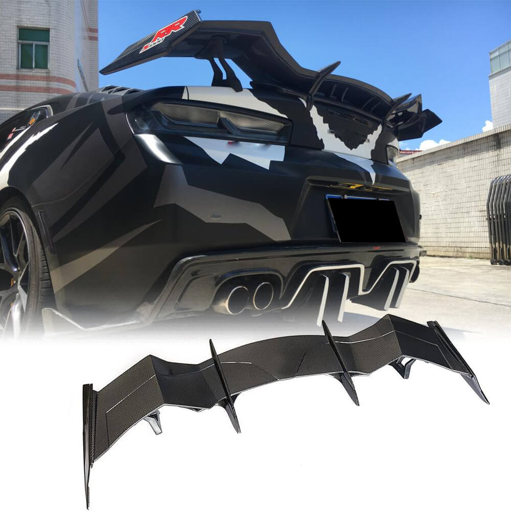 Fits for Chevrolet Camaro Coupe Carbon Fiber Rear Trunk Spoiler Wing Lip