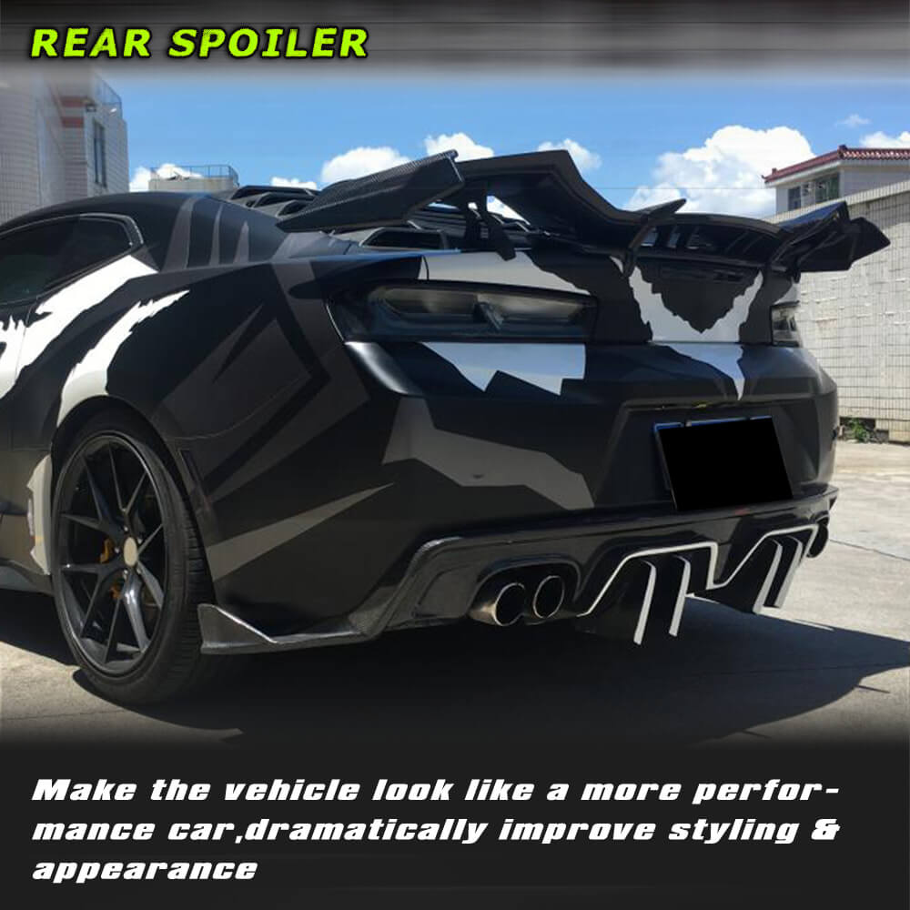 Fits for Chevrolet Camaro Coupe Carbon Fiber Rear Trunk Spoiler Wing Lip