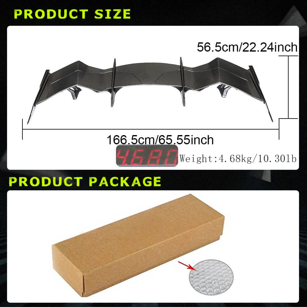 Fits for Chevrolet Camaro Coupe Carbon Fiber Rear Trunk Spoiler Wing Lip