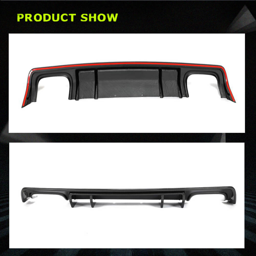 Fits for Dodge Challenger Coupe 15-22 Carbon Fiber Rear Bumper Diffuser