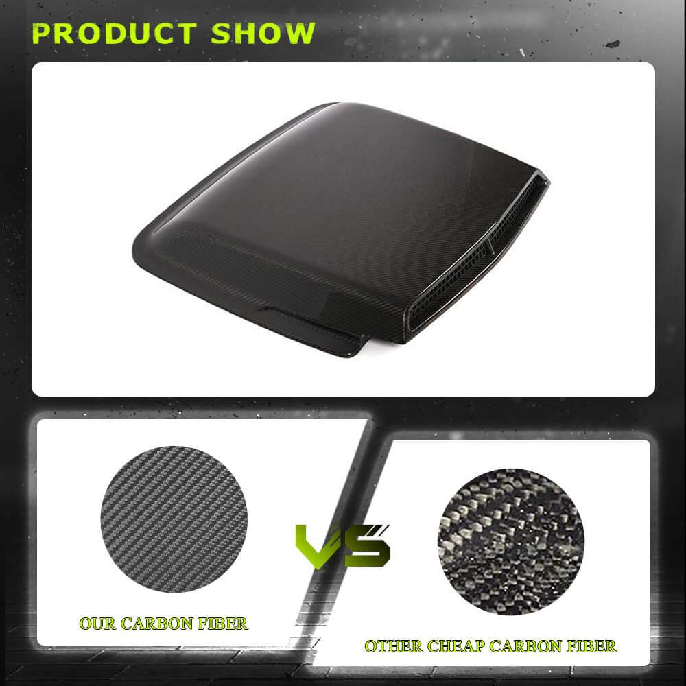 Fits for Dodge Challenger Coupe Carbon Fiber Engine Hood Cover Air Vent