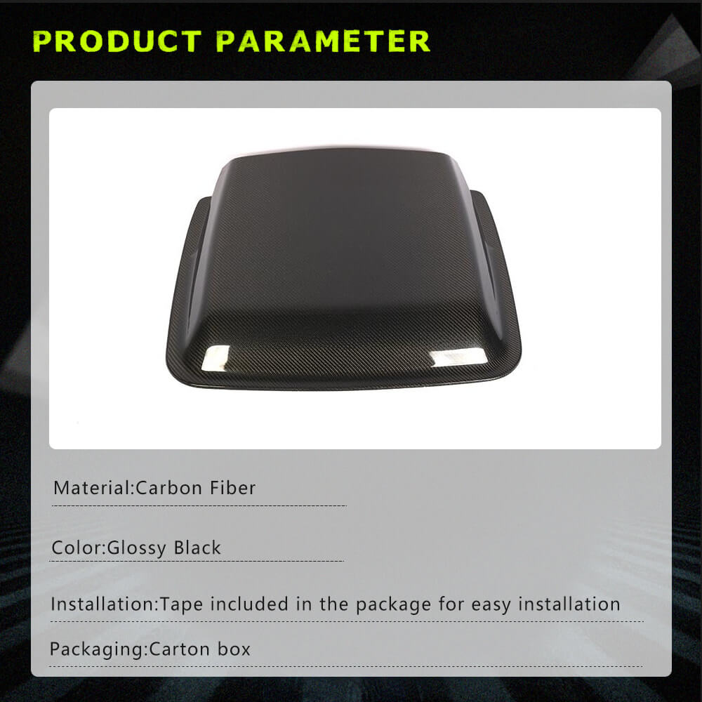 Fits for Dodge Challenger Coupe Carbon Fiber Engine Hood Cover Air Vent