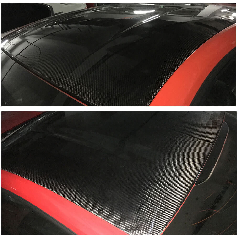 Fits for Ford Mustang GT Coupe 2-Door 15-17 Carbon Fiber Car Roof
