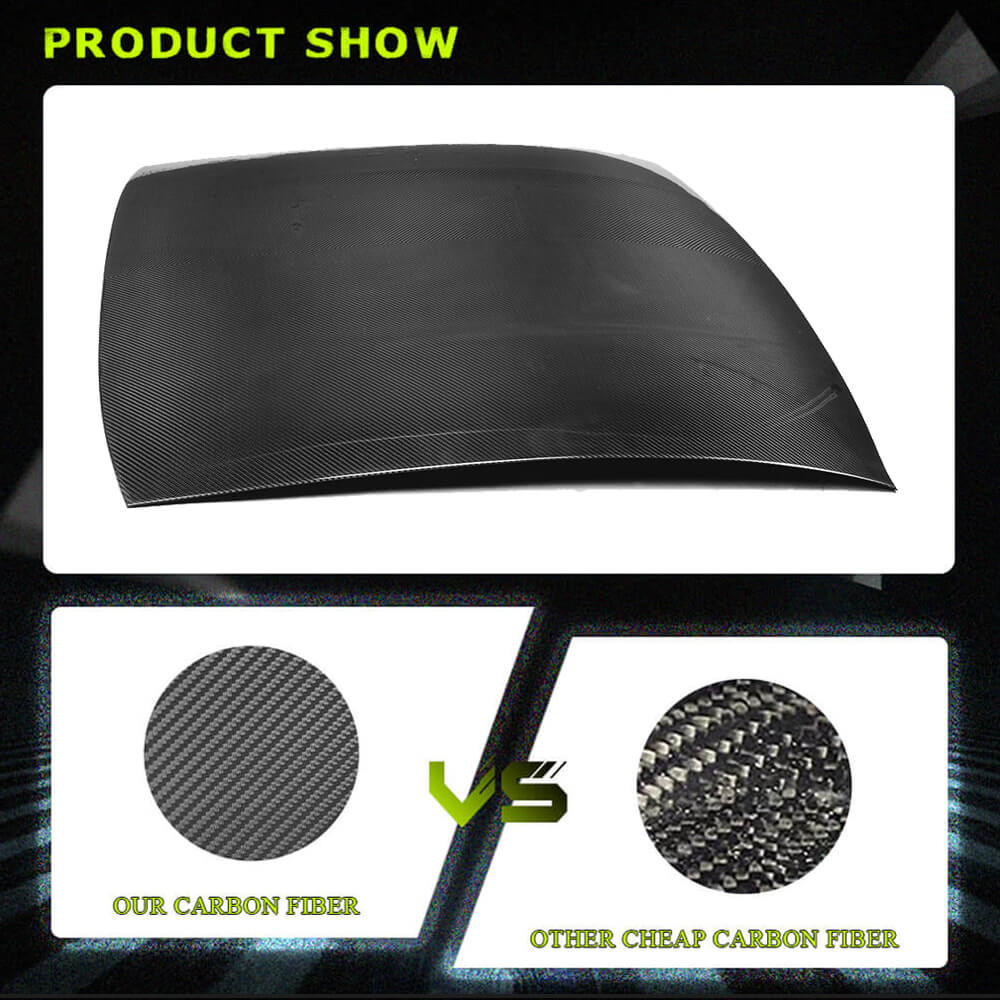 Fits for Ford Mustang GT Coupe 2-Door 15-17 Carbon Fiber Car Roof