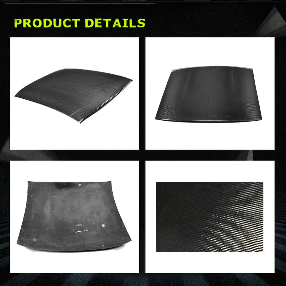 Fits for Ford Mustang GT Coupe 2-Door 15-17 Carbon Fiber Car Roof