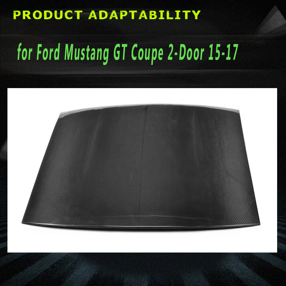 Fits for Ford Mustang GT Coupe 2-Door 15-17 Carbon Fiber Car Roof