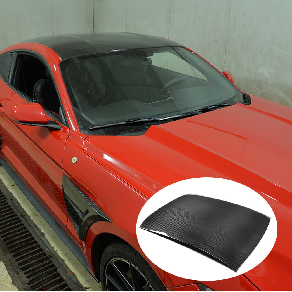 Fits for Ford Mustang GT Coupe 2-Door 15-17 Carbon Fiber Car Roof
