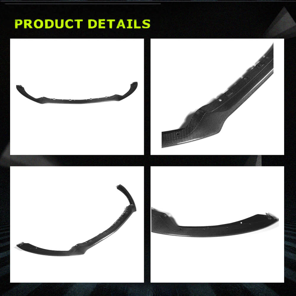 Fits for Ford Mustang GT Coupe 2-Door 15-17 Carbon Fiber Front Chin Lip Splitter