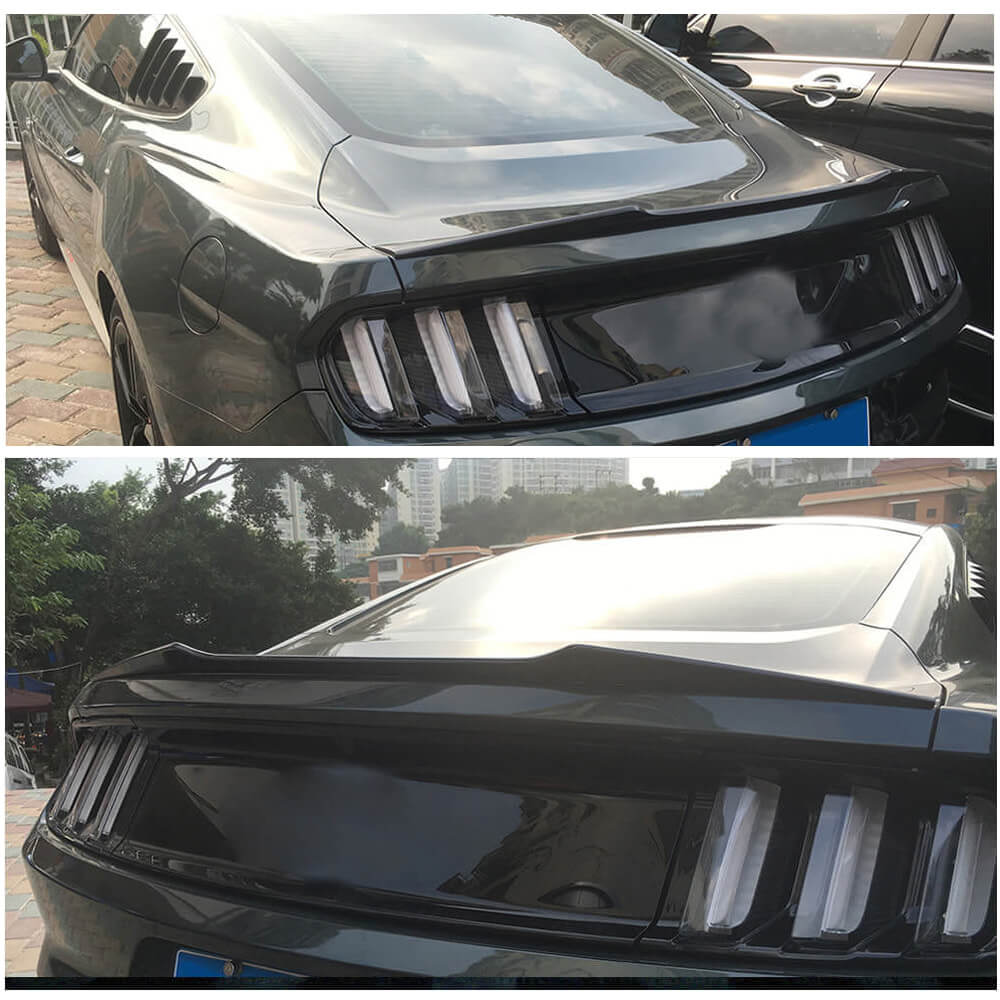 Fits for Ford Mustang GT Coupe V6 V8 Shelby GT350 2015-2017 Carbon Fiber Rear Spoiler