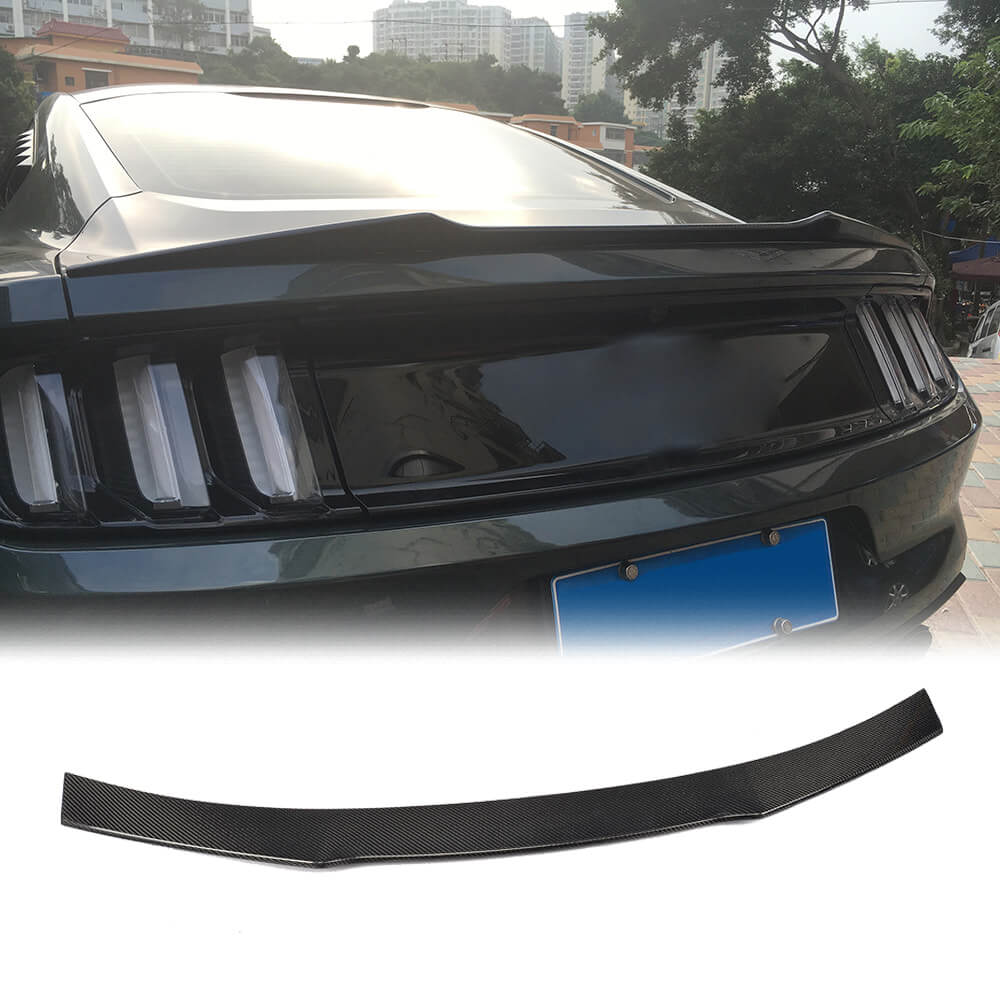 Fits for Ford Mustang GT Coupe V6 V8 Shelby GT350 2015-2017 Carbon Fiber Rear Spoiler