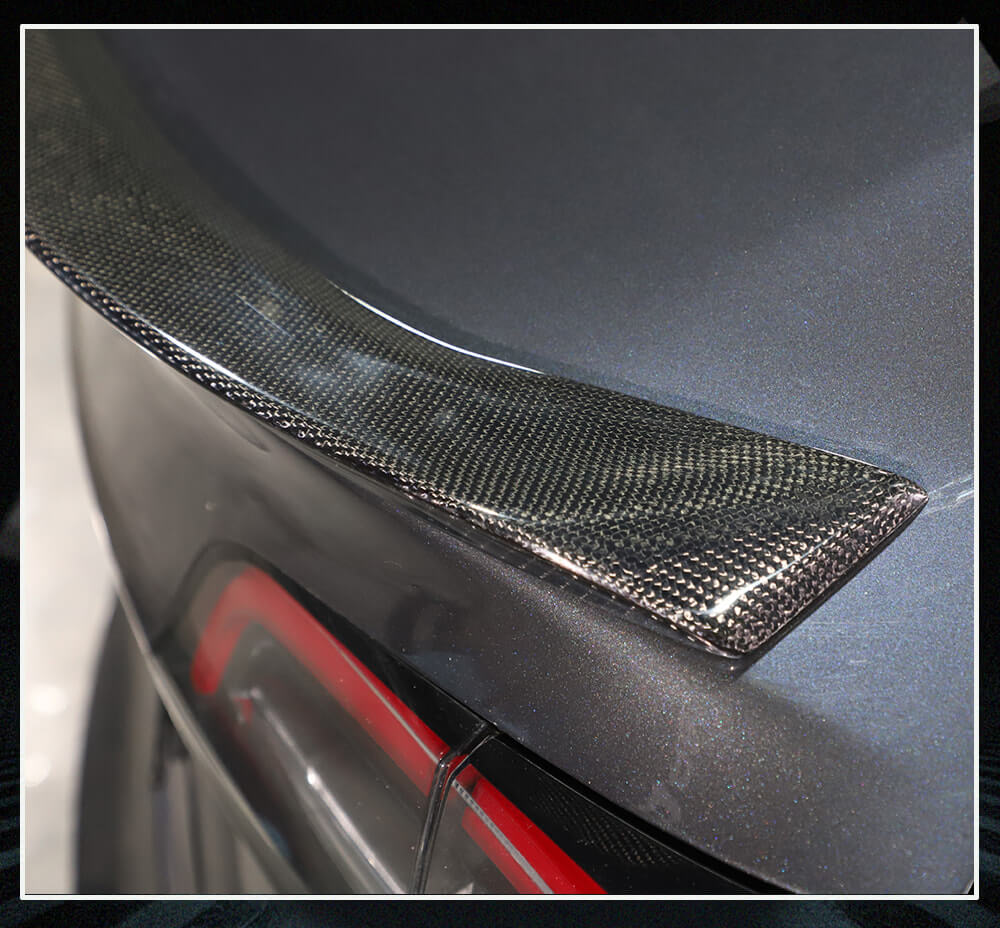 Fits for Tesla Model 3 Sedan 16-20 Carbon Fiber Rear Trunk Boot Spoiler Wing Lip