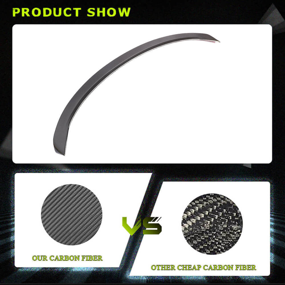 Fits for Tesla Model 3 Sedan 16-20 Carbon Fiber Rear Trunk Boot Spoiler Wing Lip