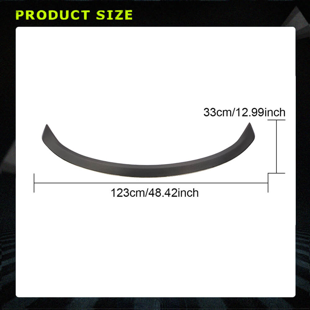 Fits for Tesla Model 3 Sedan 16-20 Carbon Fiber Rear Trunk Boot Spoiler Wing Lip