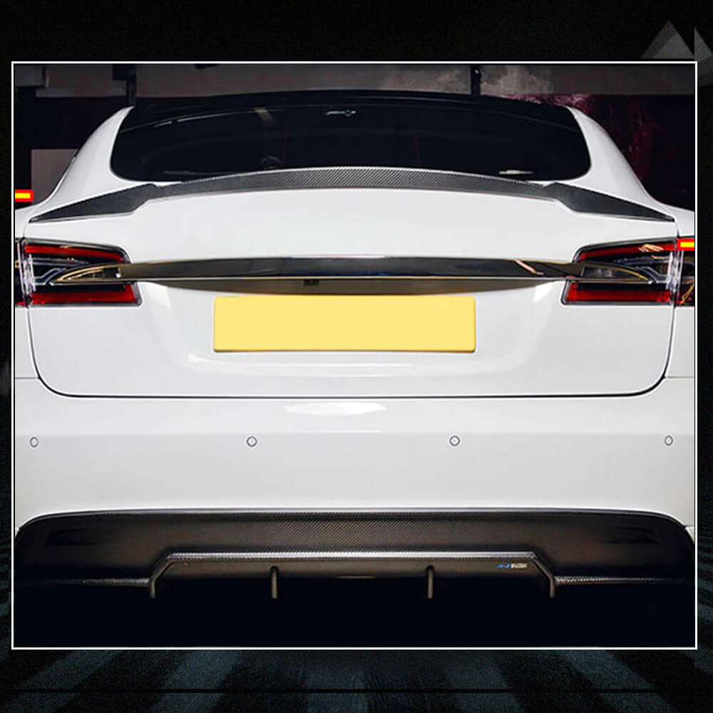 Fits for Tesla Model 3 Sedan 16-20 Carbon Fiber Rear Trunk Spoiler Wing Lip
