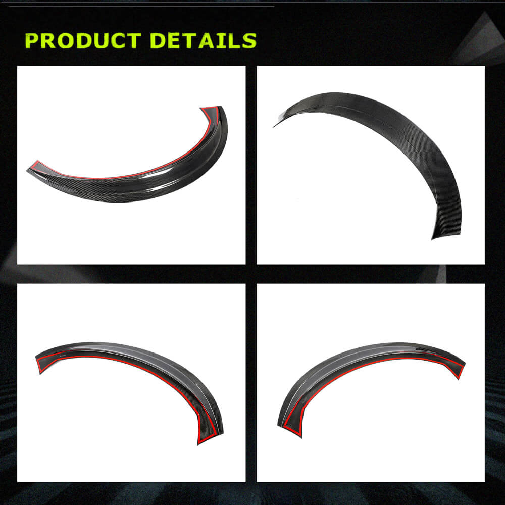 Fits for Tesla Model 3 Sedan 16-22 Carbon Fiber Rear Trunk Spoiler Wing Lip