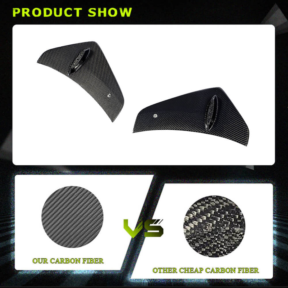 Fits for Tesla Model 3 Sedan 16-22 Carbon Fiber Side Air Fender Vents