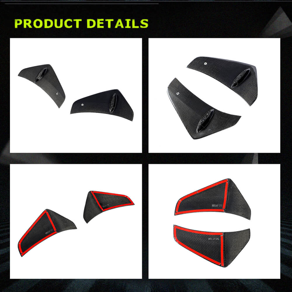 Fits for Tesla Model 3 Sedan 16-22 Carbon Fiber Side Air Fender Vents