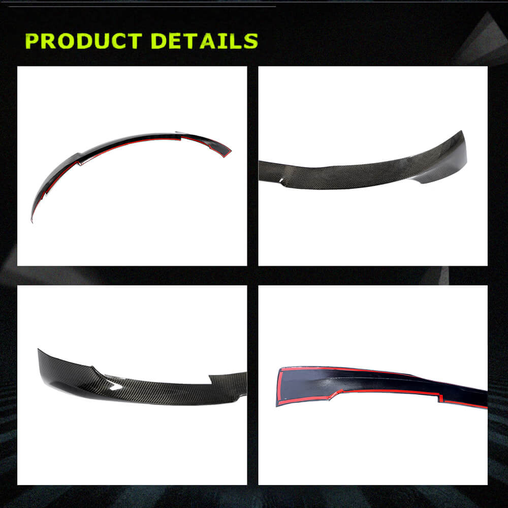 Fits for Tesla Model 3 Sedan Carbon Fiber Front Bumper Lip Chin Spoiler