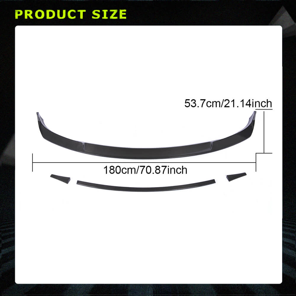 Fits for Tesla Model 3 Sedan Carbon Fiber Front Bumper Lip Chin Spoiler