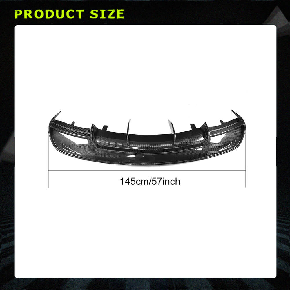 Fits for Tesla Model S 12-15 Carbon Fiber Rear Bumper Diffuser