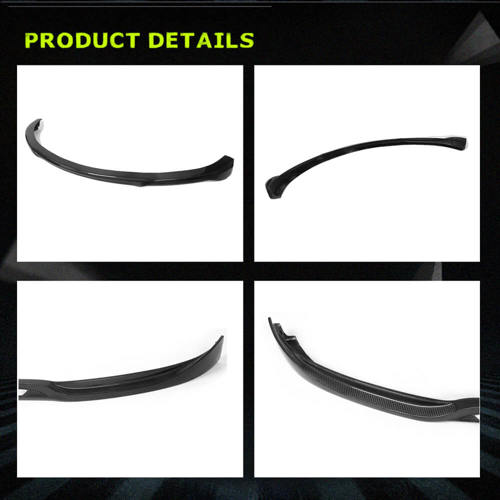 Fits for Tesla Model S 2012-2015 Carbon Fiber Front Bumper Lip Chin Spoiler