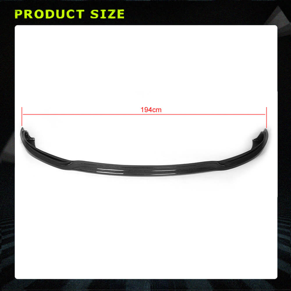 Fits for Tesla Model S 2012-2015 Carbon Fiber Front Bumper Lip Chin Spoiler