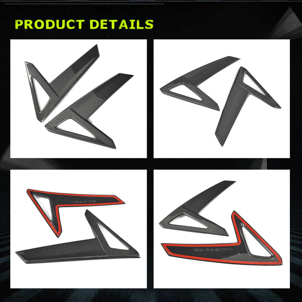 Fits for Tesla Model S 2014-2017 Carbon Fiber Side Air Fender Vents