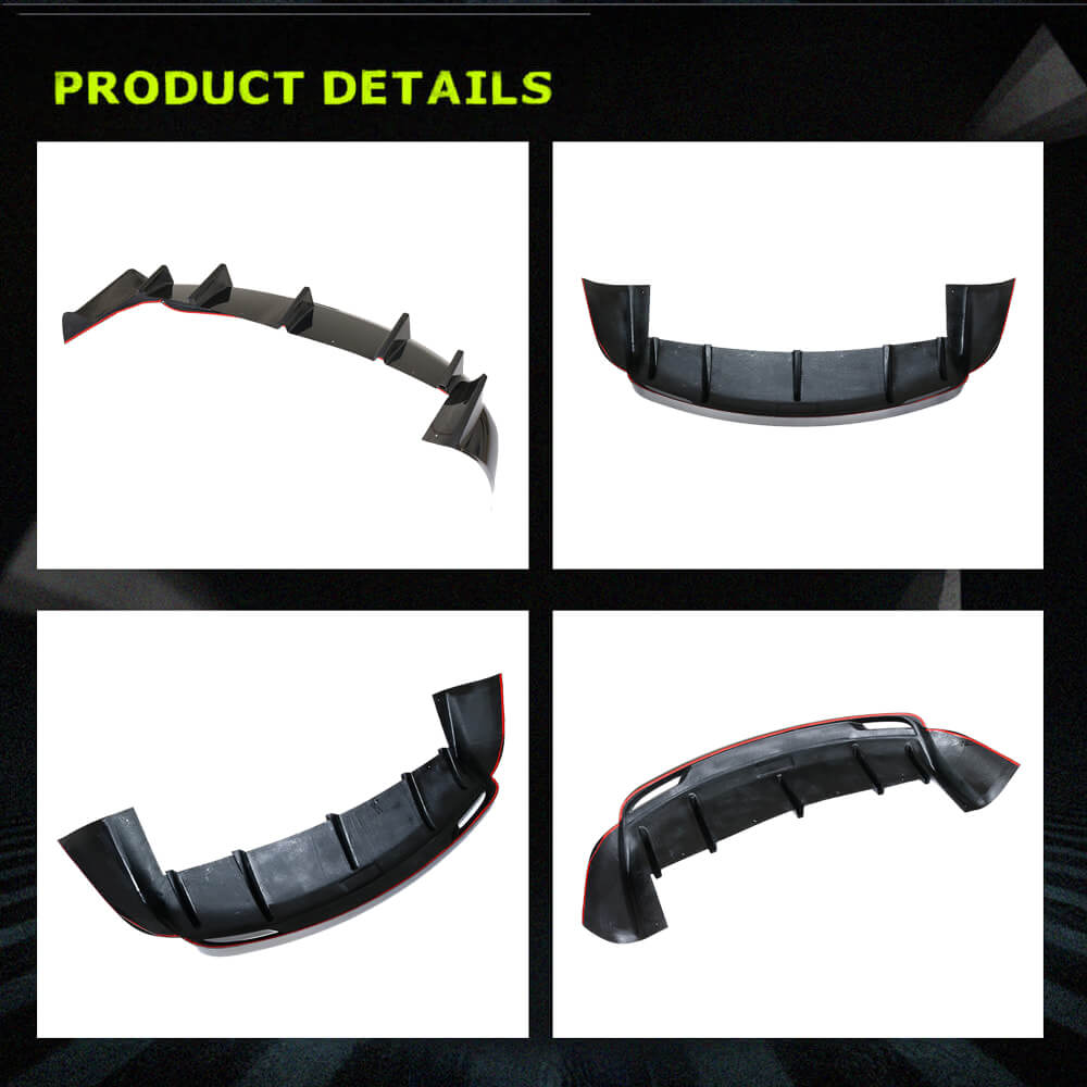 Fits for Tesla Model X Carbon Fiber Rear Bumper Diffuser