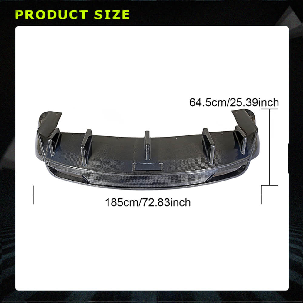 Fits for Tesla Model X Carbon Fiber Rear Bumper Diffuser