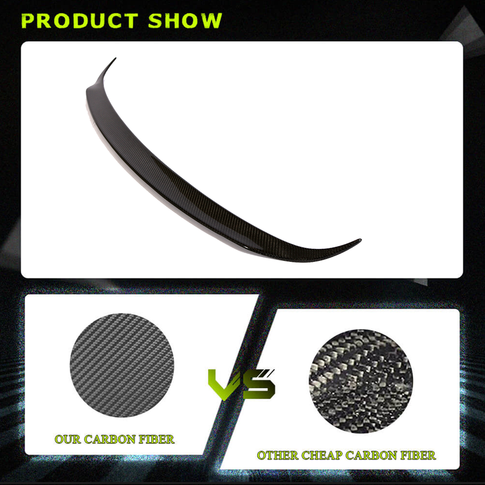 Fits for Tesla Model X Carbon Fiber Rear Trunk Boot Spoiler Wing Lip