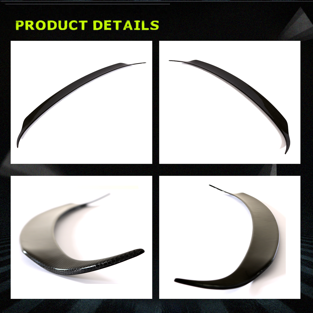 Fits for Tesla Model X Carbon Fiber Rear Trunk Boot Spoiler Wing Lip