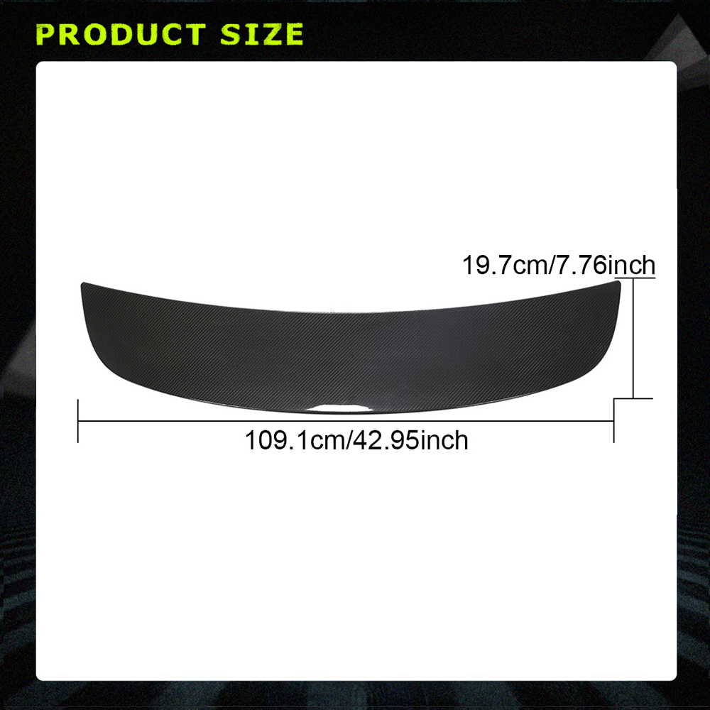 Fits for Tesla Model X Carbon Fiber Rear Trunk Boot Spoiler Wing Lip