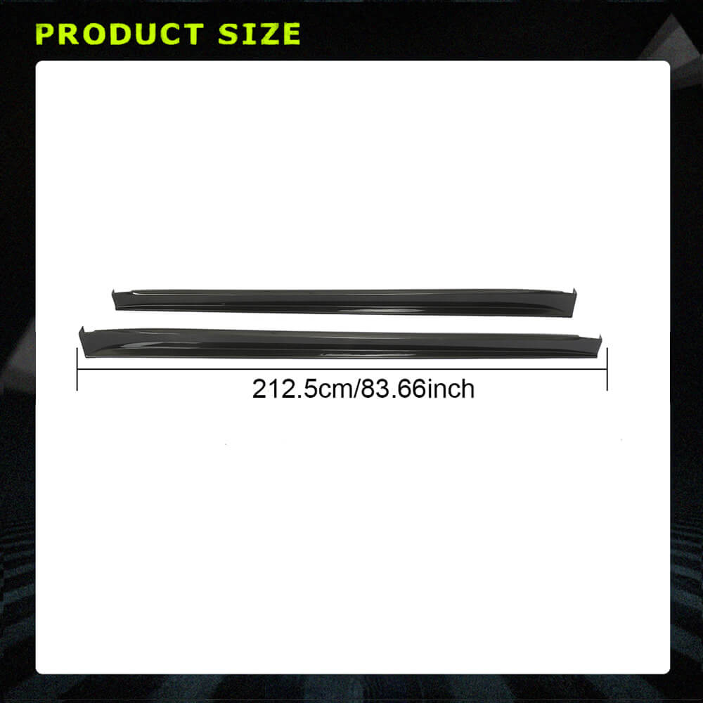 Fits for Tesla Model X Carbon Fiber Side Skirts Extension Lip