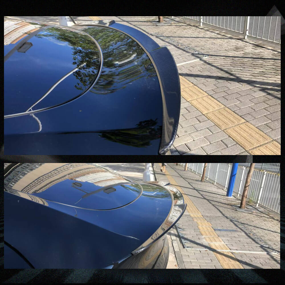 Fits for Tesla Model Y Carbon Fiber Rear Trunk Boot Spoiler Wing Lip
