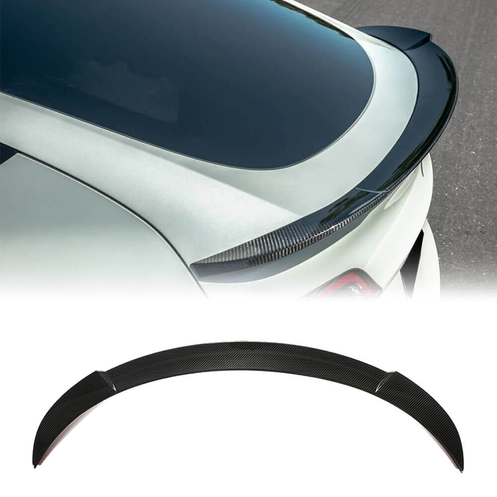 Fits for Tesla Model Y Dry Carbon Fiber Rear Trunk Boot Spoiler Wing Lip