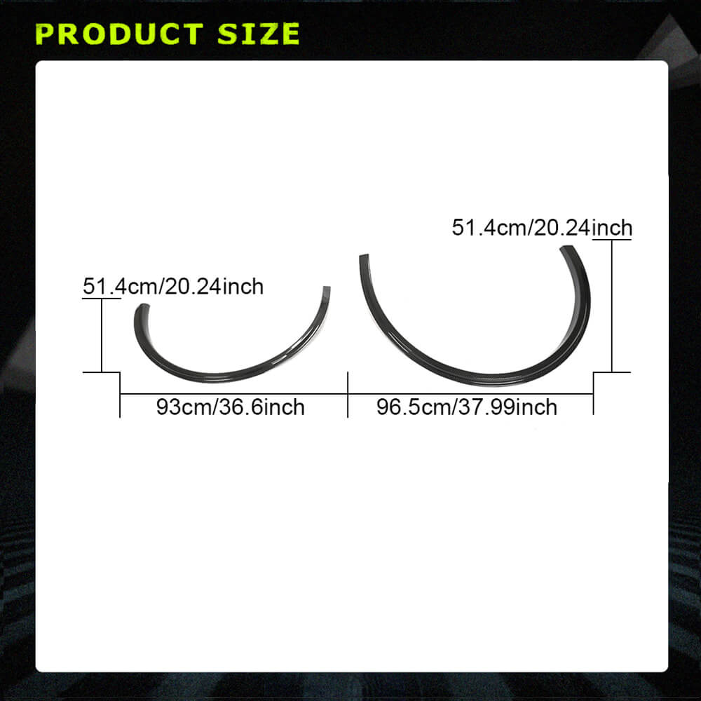 Fits for Tesla Model Y Dry Carbon Fiber Wheel Arch Fender Flares