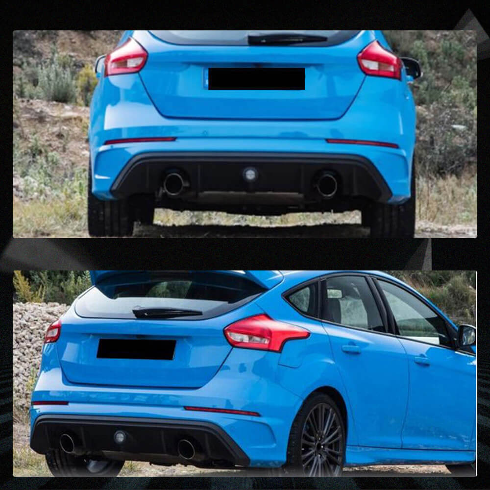 Fits for Ford Focus RS 2016-2018 Carbon Fiber Rear Bumper Diffuser Lip