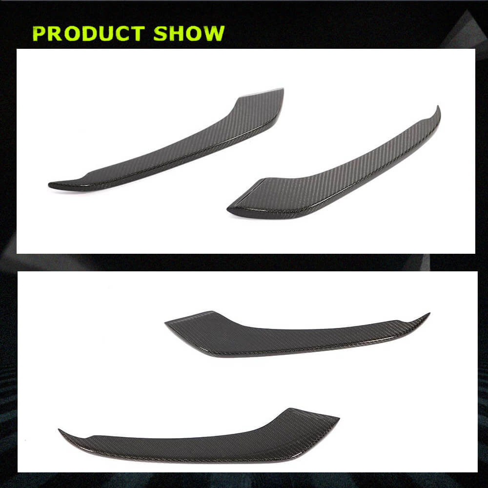 Fits for Ford Mustang Coupe 2-Door 15-17 Carbon Fiber Front Fog Lamp Cover Air Vent Trims | V6 V8 GT